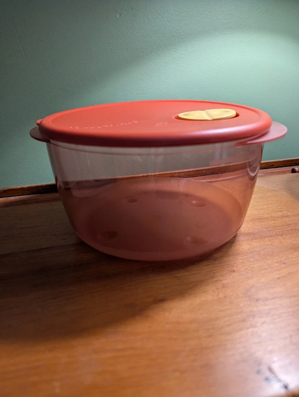 NWT Tupperware Medium Round Rock 'N Serve Container With Seal